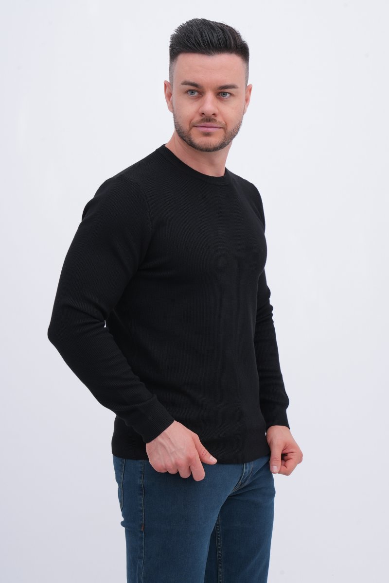 Свитер Trend Collection 7526 Черный (BLACK) - Фото 5
