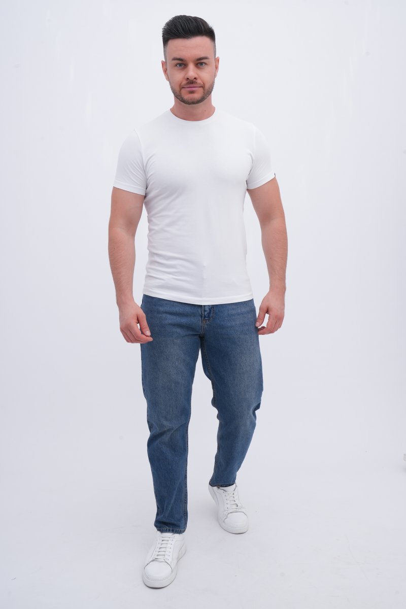 Джинси мом Trend Collection 19287-5 Синій (INDIGO) - Фото 