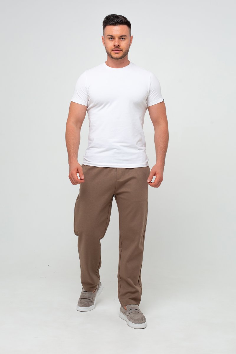 Брюки slim fit K.O.R 1111 Бежевый - Фото 