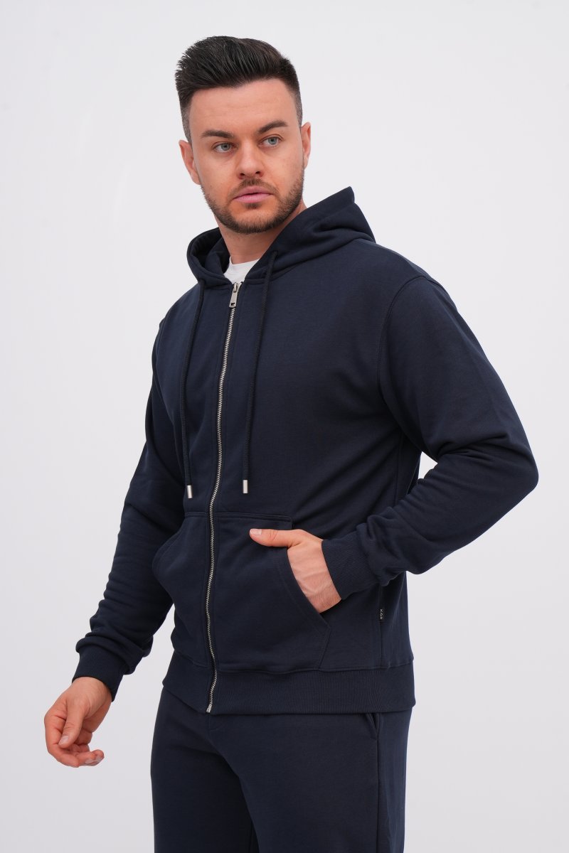 Кофта на замке спортивная K.O.R 704 Темно-синий (№18 navy) - Фото 1