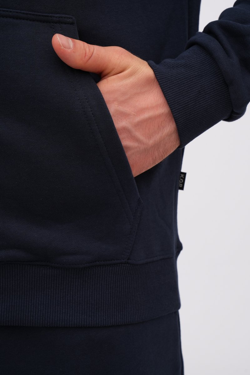 Кофта на замке спортивная K.O.R 704 Темно-синий (№18 navy) - Фото 4