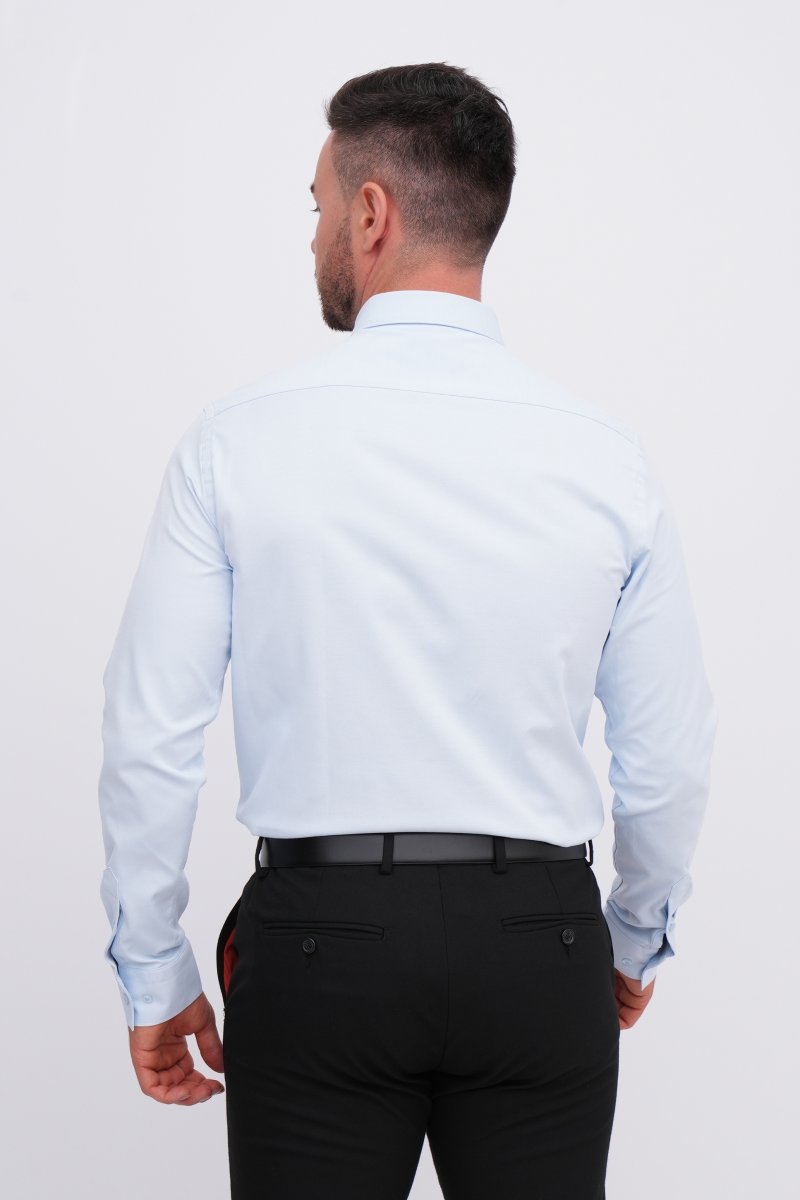 Сорочка чоловіча Trend Collection 406-3 Блакитний - Фото 2