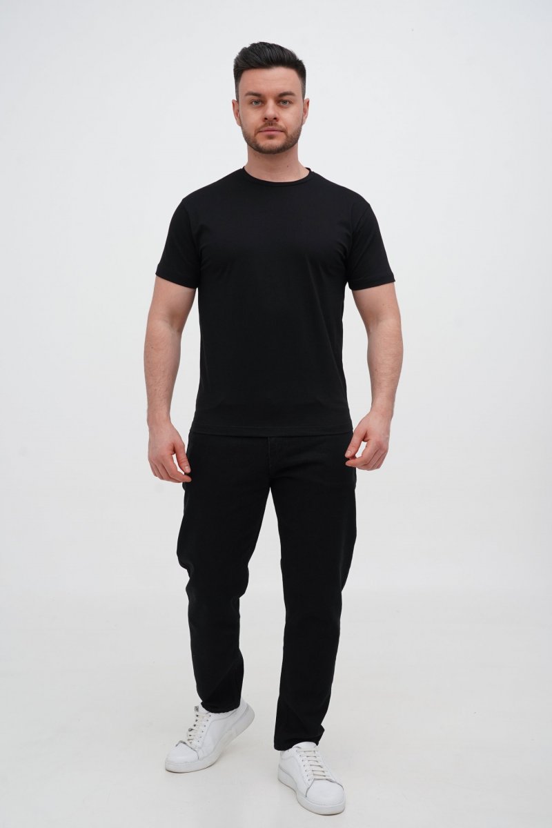 Футболка slim fit Trend Collection BAT 6160 Черный (BLACK, кол.19) - Фото 