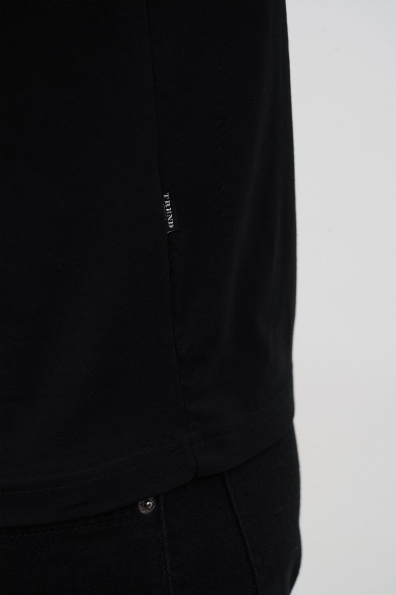Футболка slim fit Trend Collection BAT 6160 Черный (BLACK, кол.19) - Фото 7