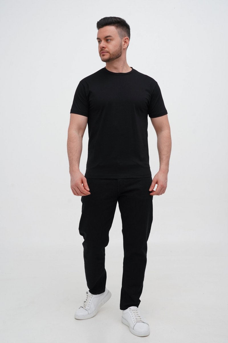 Футболка slim fit Trend Collection BAT 6160 Черный (BLACK, кол.19) - Фото 8