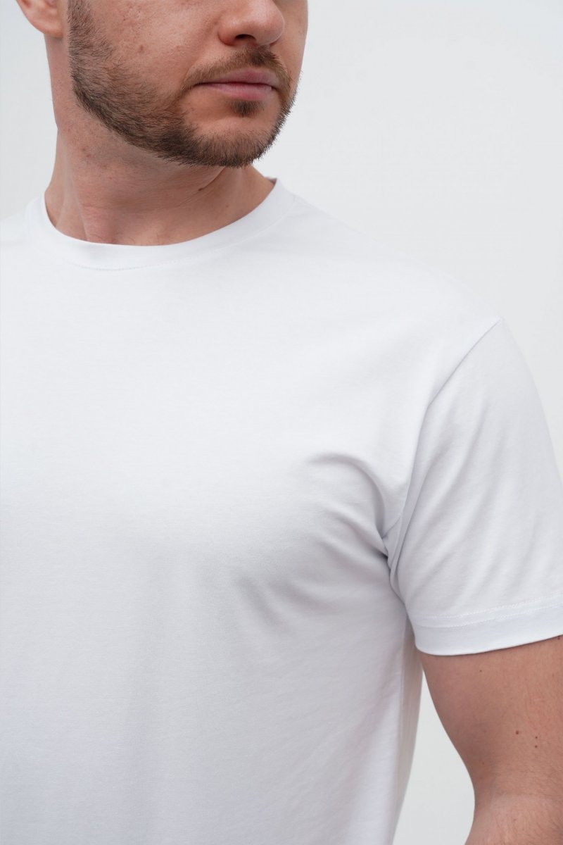 Футболка slim fit Trend Collection BAT 6160 Белый (WHITE, кол.1) - Фото 3