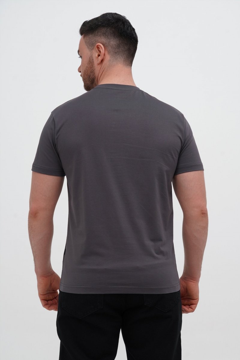 Футболка slim fit K.O.R BAT 6160 Серый (D.GREY, кол.121) - Фото 2
