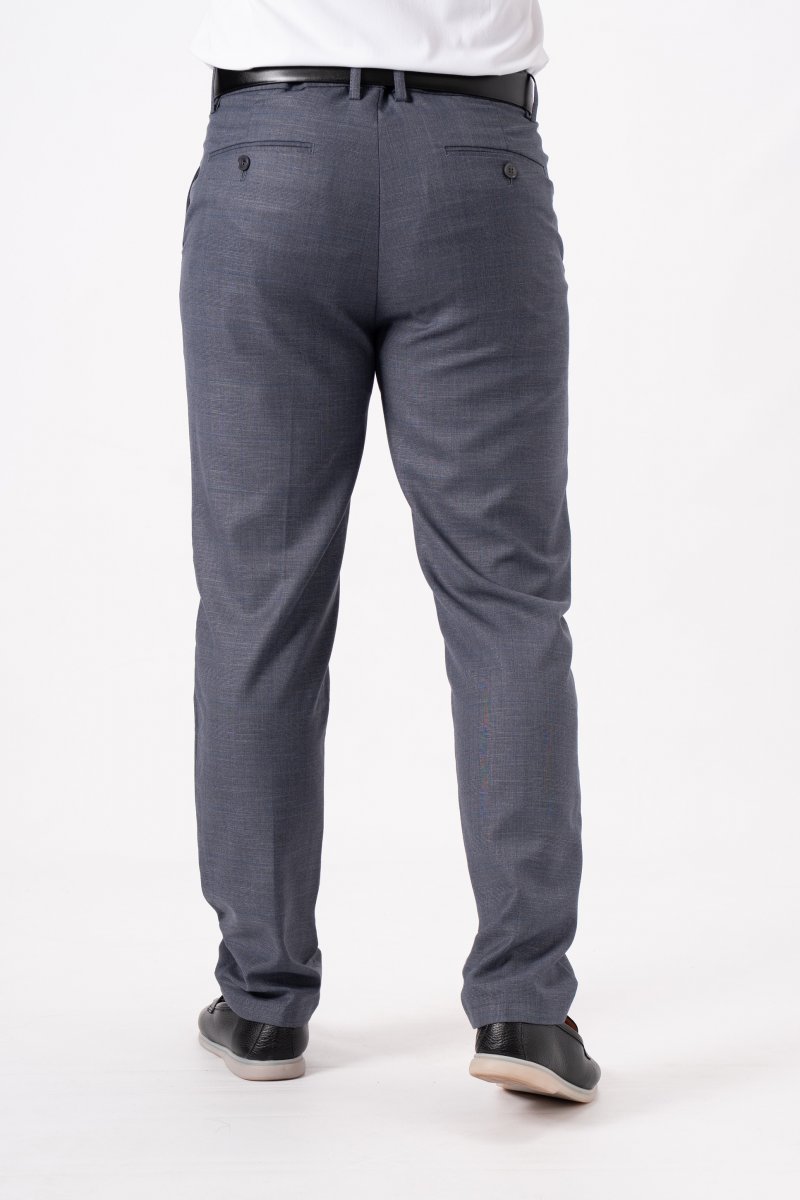 Штани slim fit K.O.R 12661 Сіро-синій (blue gray) - Фото 3