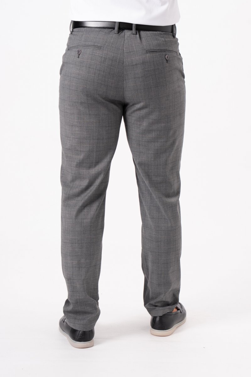 Штани slim fit K.O.R 12671 Cірий (gray) - Фото 3