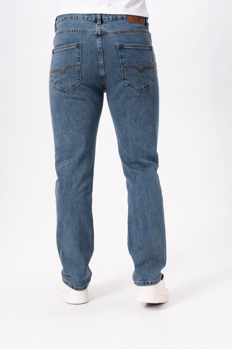 Джинсы comfort fit K.O.R 1986 Синий (Blue) - Фото 3