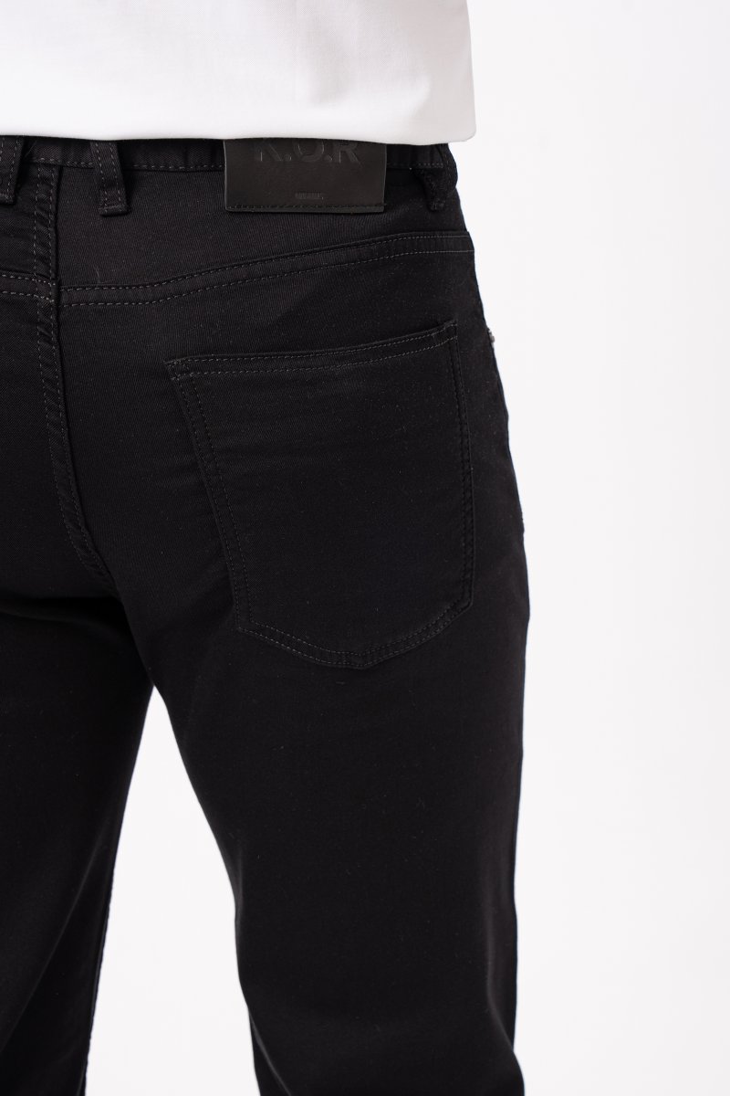 Джинси comfort fit K.O.R 270 чорний - Фото 4