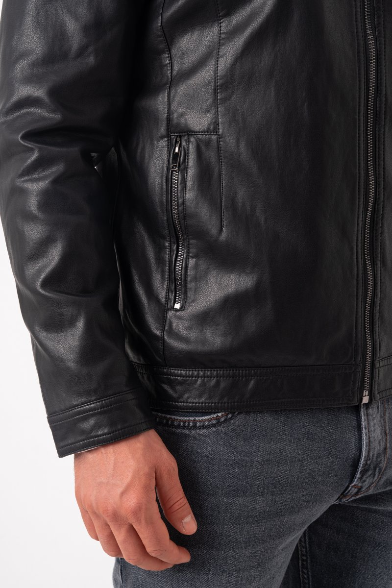 Куртка з екошкіри K.O.R 6628 Чорний (black) - Фото 6
