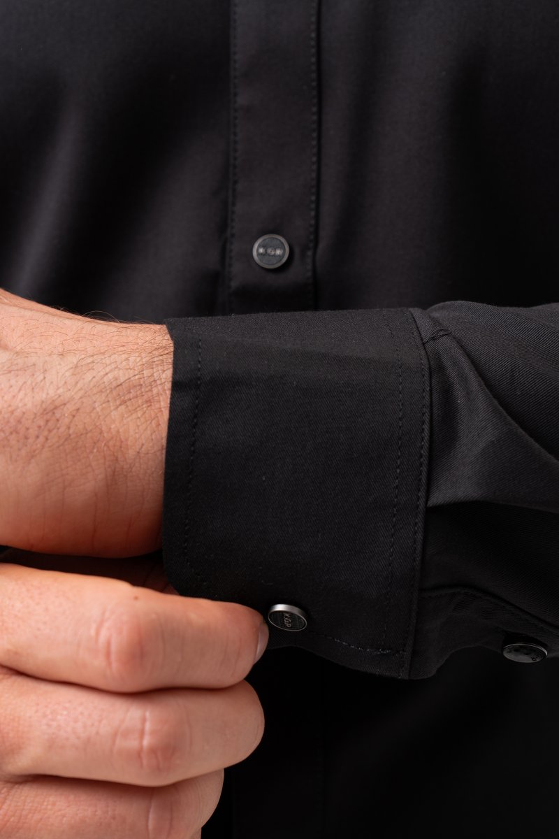 Однотонная рубашка K.O.R 4131 Черный (цв. №21) - Фото 2