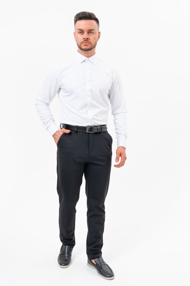Штани regular fit K.O.R 1565 Чорний (black) - Фото 