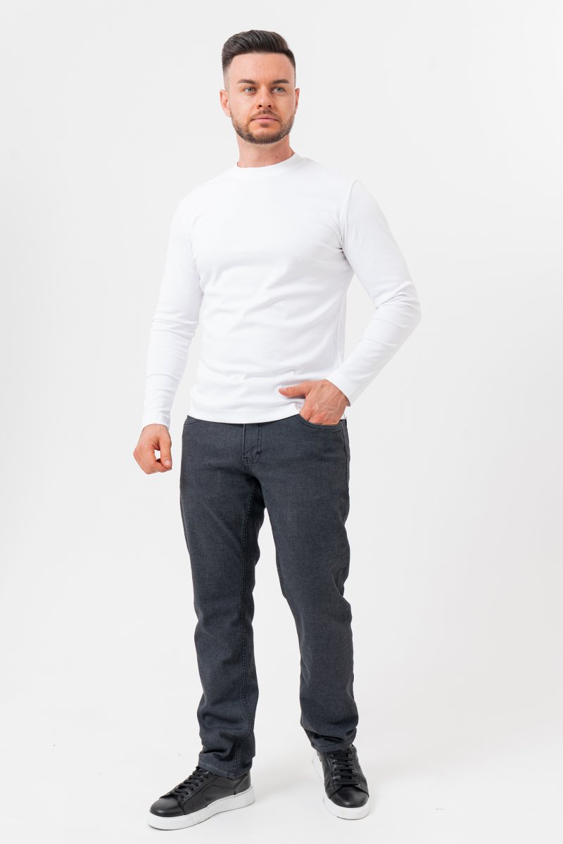 Джинси comfort fit K.O.R 57112 Чорно-сірий (VENE BLC) - Фото 