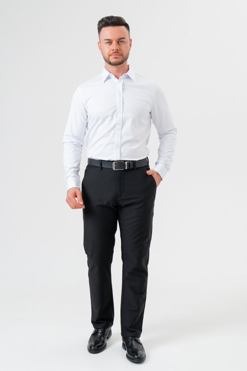 Штани regular fit K.O.R 2521 Чорний (black) - Фото 